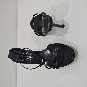 Via Spiga Black Strappy Heels